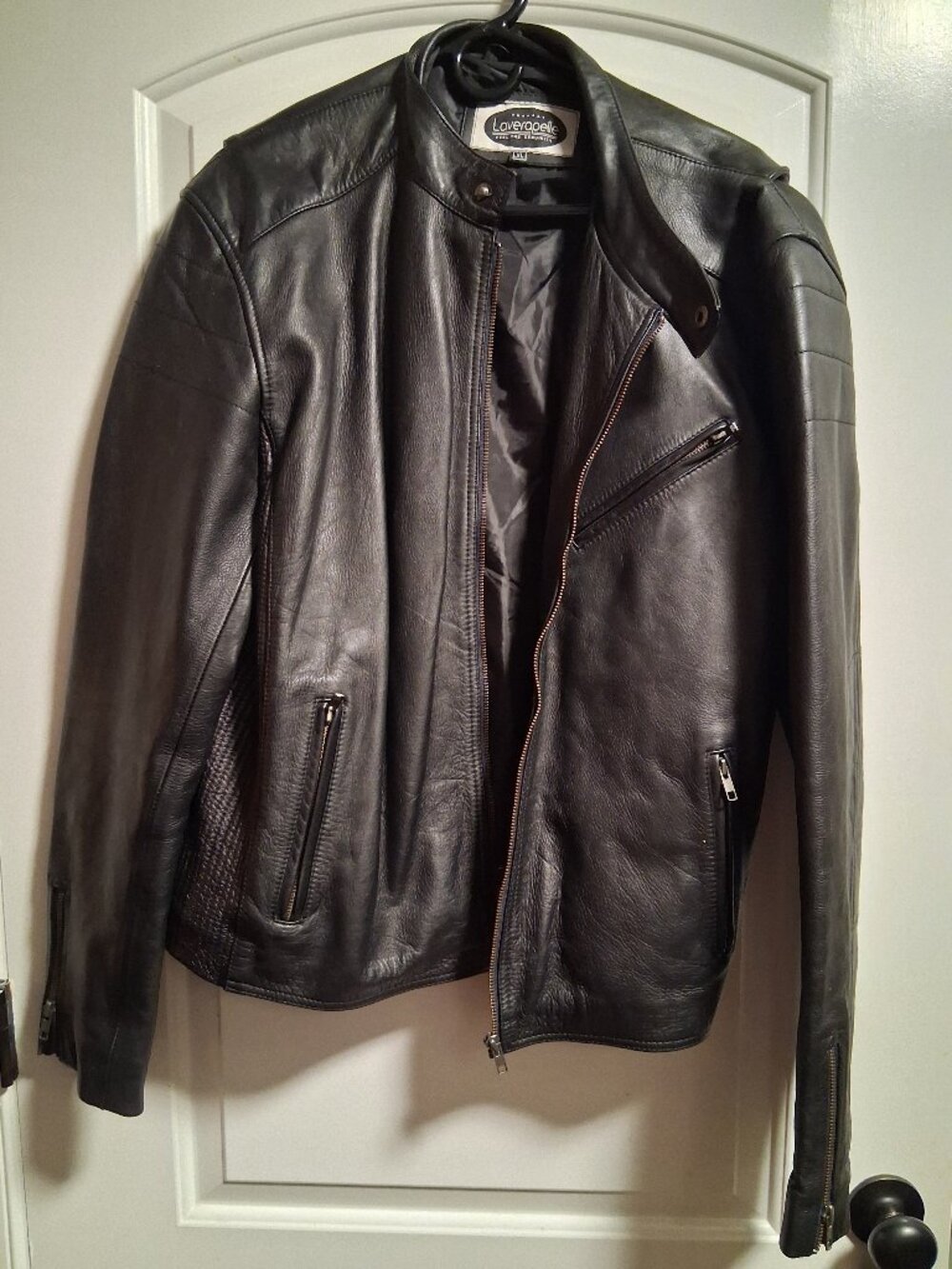Laverapelle leather motorcycle jacket xl